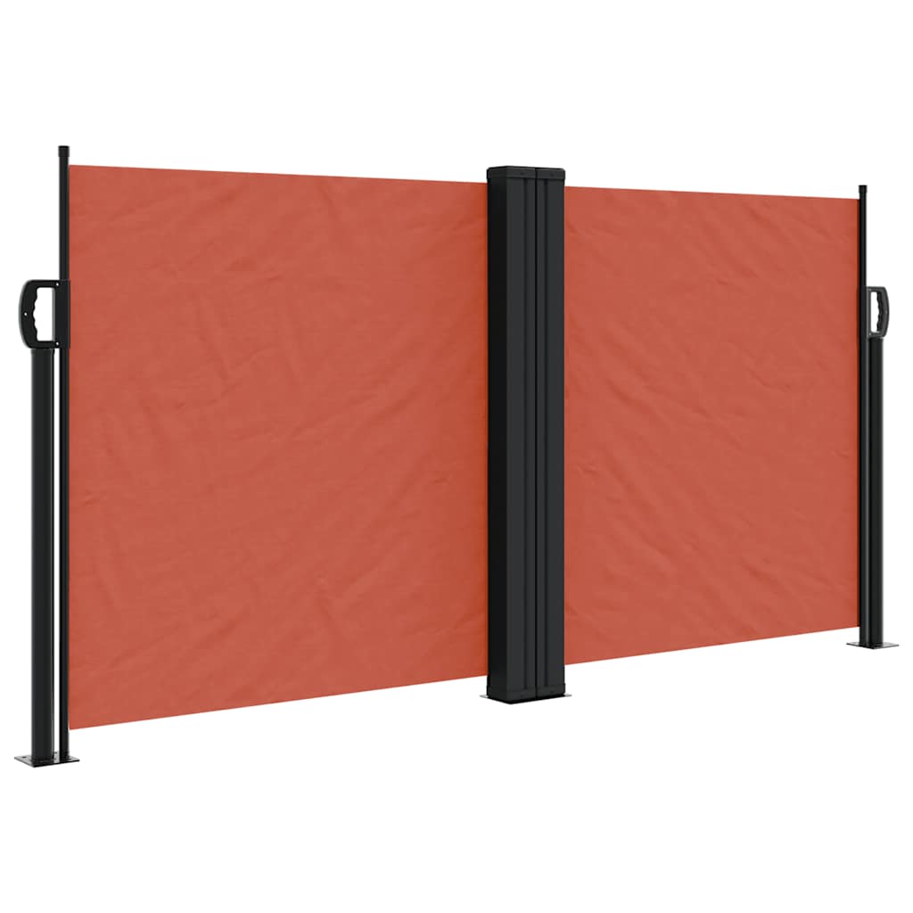 Terrakotta behúzható oldalsó napellenző 120 x 600 cm
