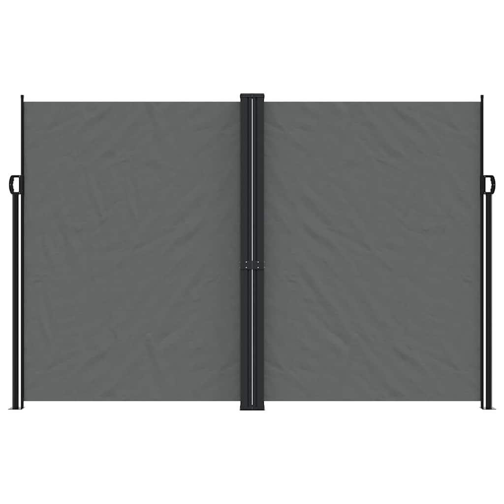 Antracitszürke behúzható oldalsó napellenző 220 x 1000 cm