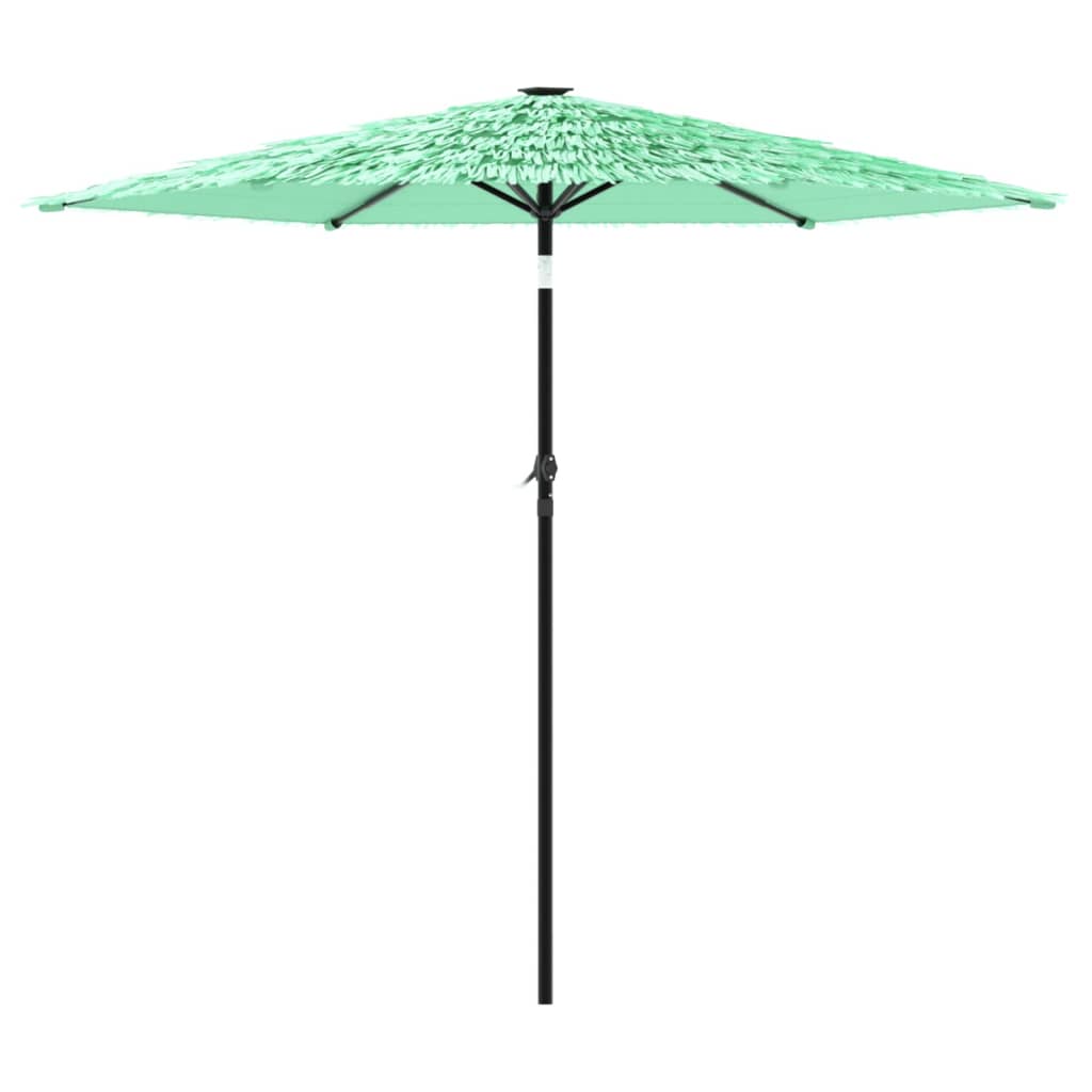 Zöld kerti napernyő acél rúddal 223 x 223 x 213 cm
