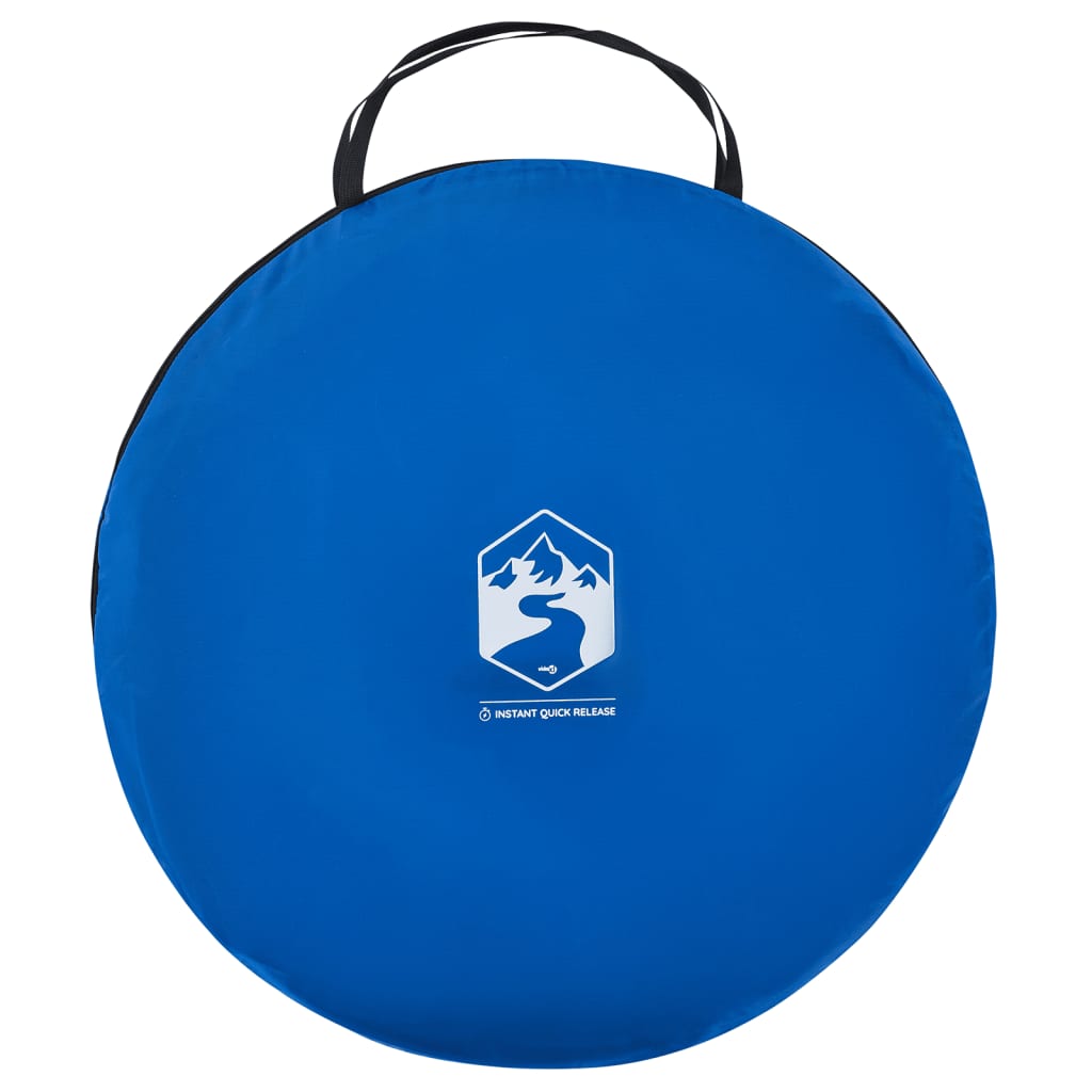 2 személyes azúrkék vízálló felugró strandsátor