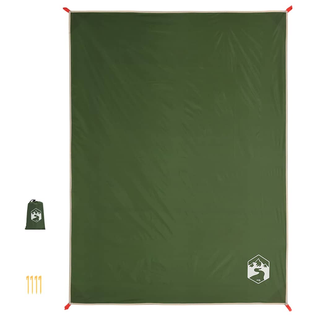 Zöld pikniktakaró cövekekkel 205 x 155 cm