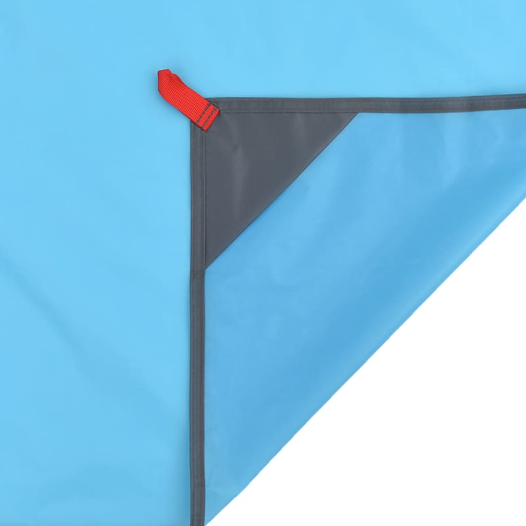 Kék pikniktakaró cövekekkel 205 x 155 cm