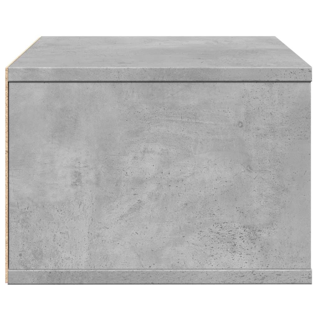 Betonszürke szerelt fa nyomtatóállvány 40 x 32 x 22,5 cm