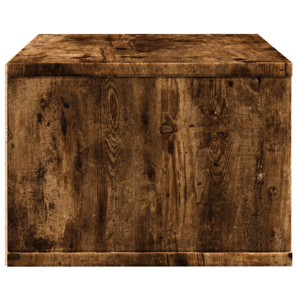 Füstös tölgy színű szerelt fa nyomtatóállvány 40 x 32 x 22,5 cm