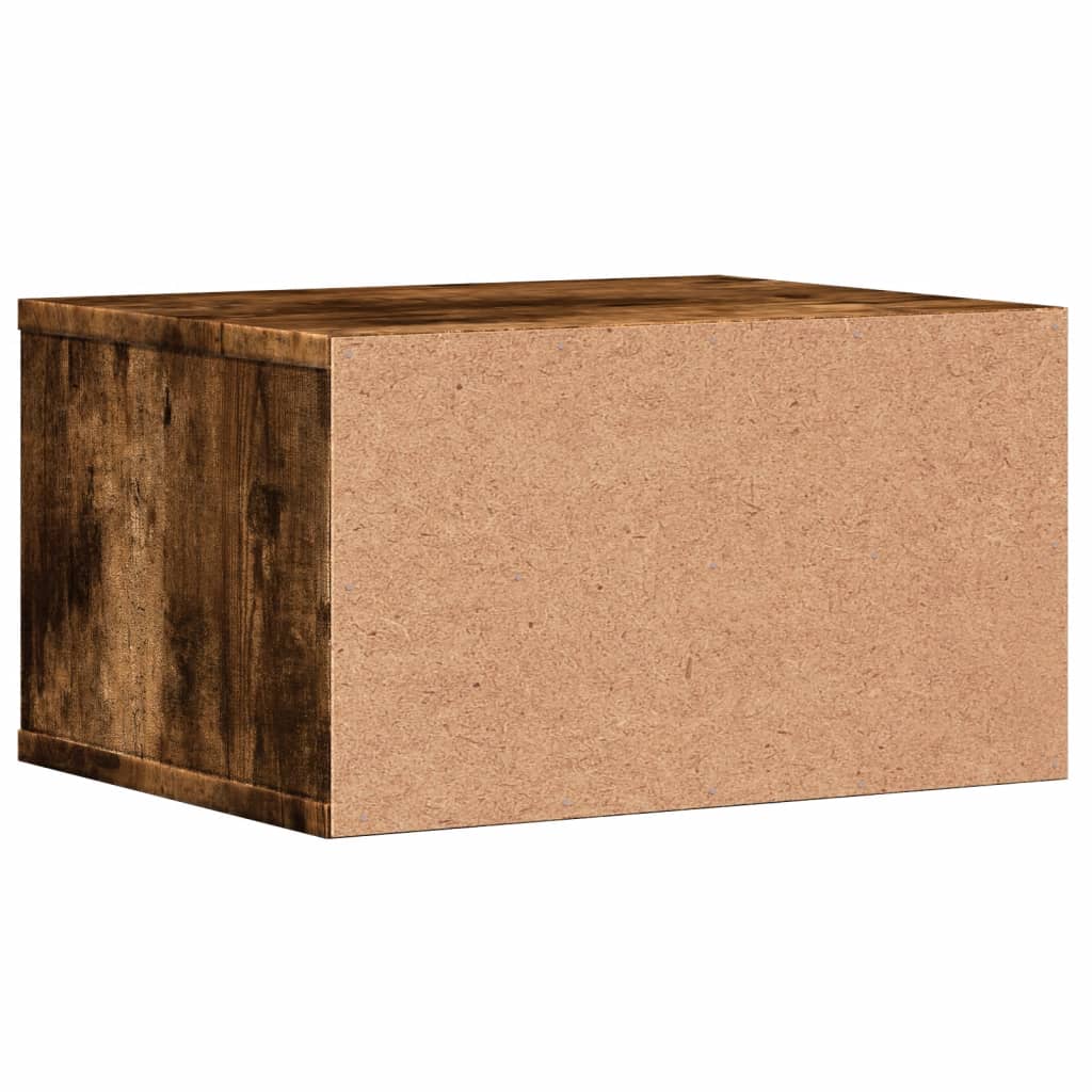 Füstös tölgy színű szerelt fa nyomtatóállvány 40 x 32 x 22,5 cm