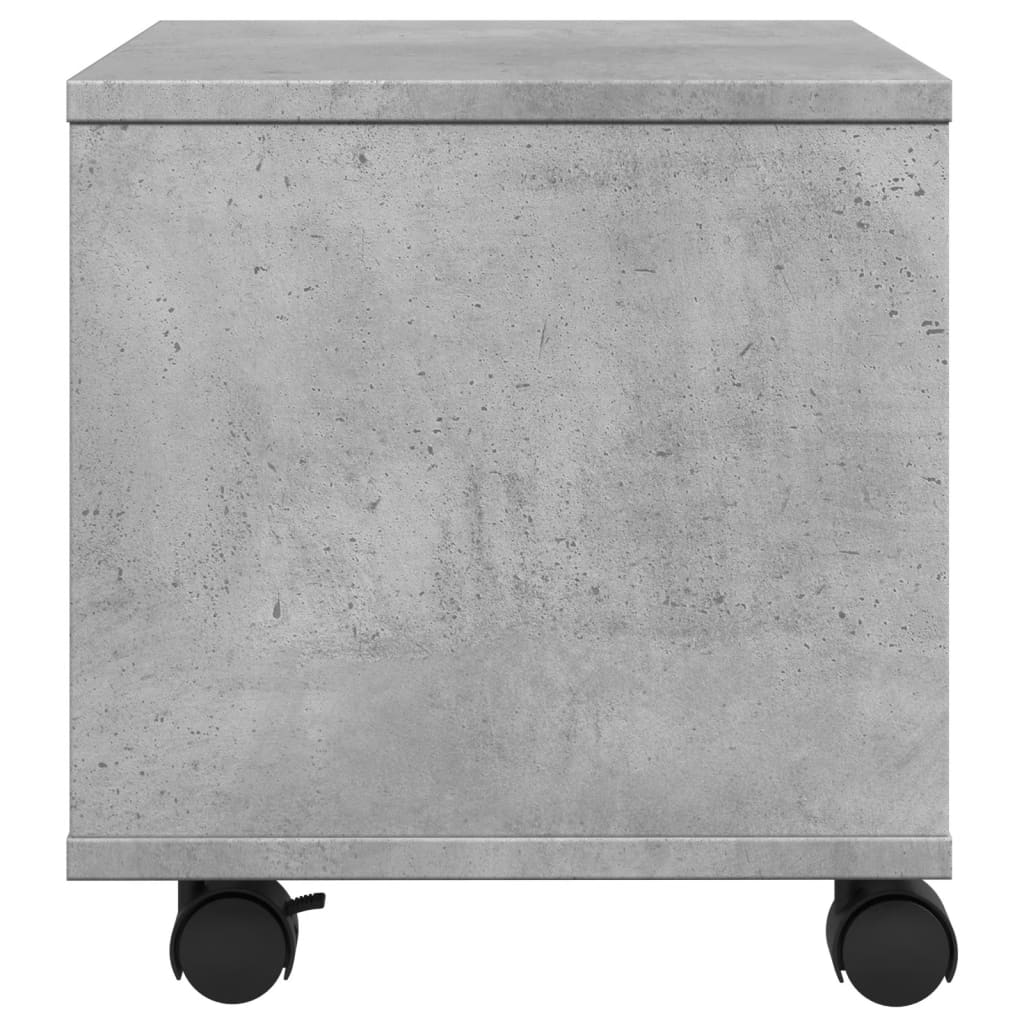 Betonszürke nyomtatóállvány kerekekkel 41 x 32 x 34,5 cm Betonszürke nyomtatóállvány kerekekkel 41 x 32 x 34,5 cm