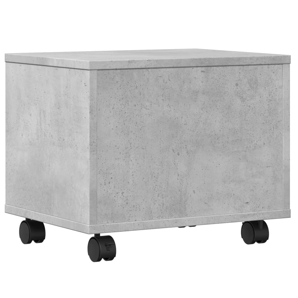 Betonszürke nyomtatóállvány kerekekkel 41 x 32 x 34,5 cm Betonszürke nyomtatóállvány kerekekkel 41 x 32 x 34,5 cm