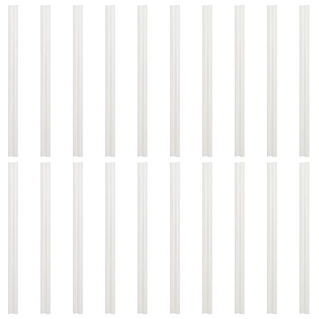 10 db világosszürke pvc belátás elleni árnyékoló 252,5 x 19 cm