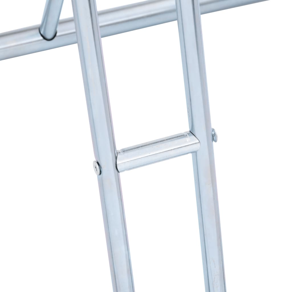 Padlón álló horganyzott acél kerékpártartó 2 kerékpárhoz