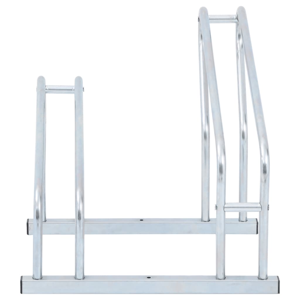 Padlón álló horganyzott acél kerékpártartó 2 kerékpárhoz