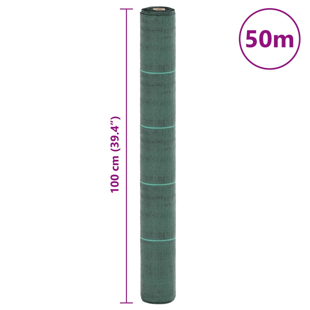 Zöld pp talajtakaró membrán 1x50 m