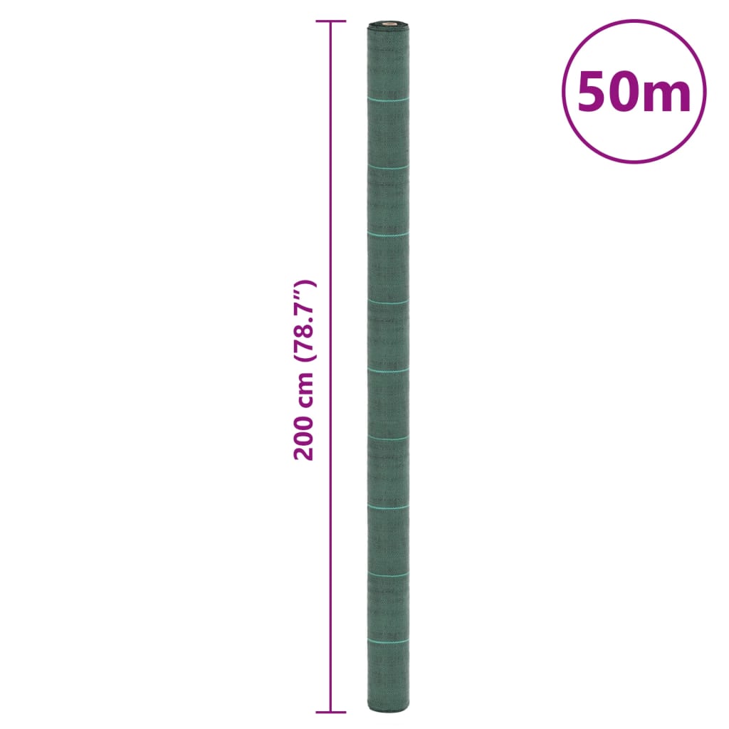 Zöld pp talajtakaró membrán 2x50 m