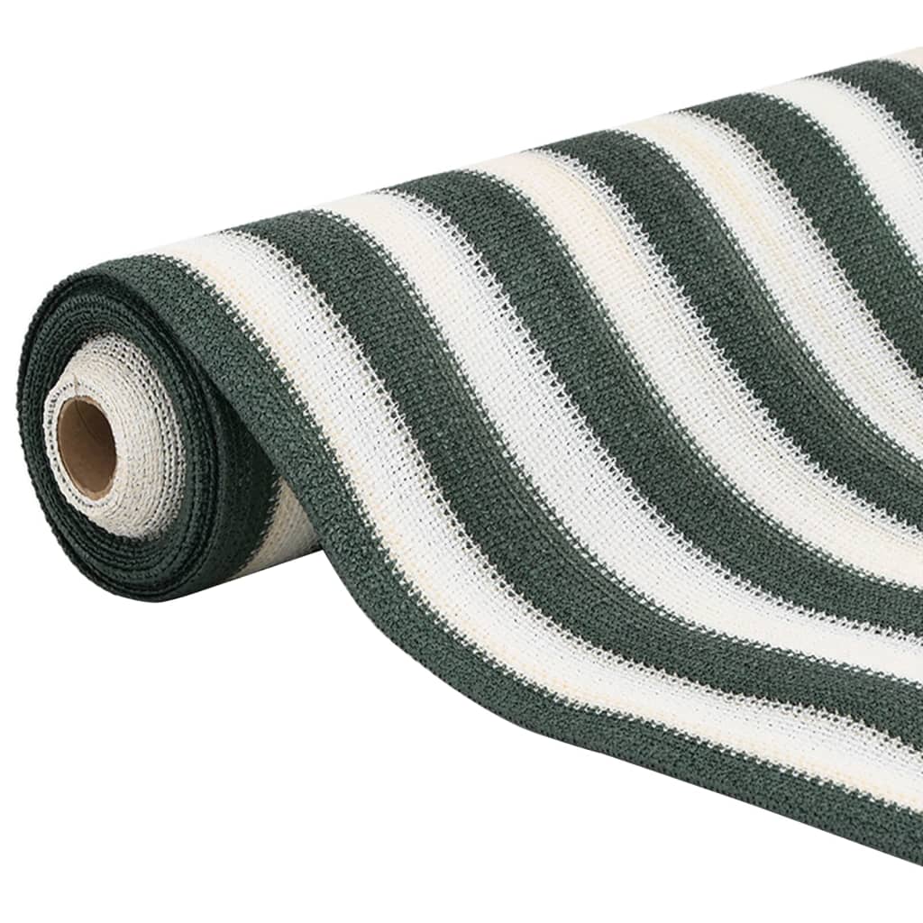 Zöld és fehér hdpe belátásgátló háló 2 x 10 m 150 g/m²