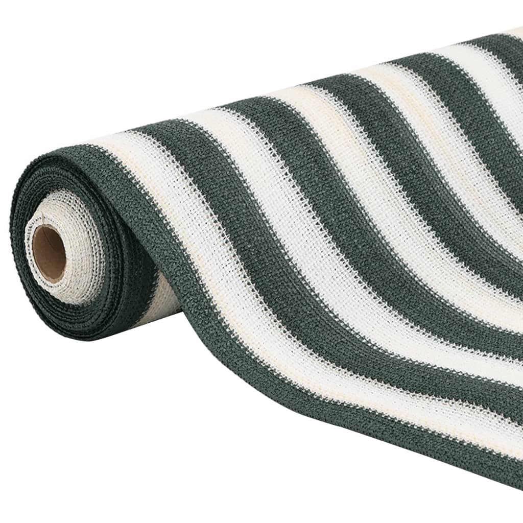 Zöld és fehér hdpe belátásgátló háló 2 x 10 m 195 g/m²