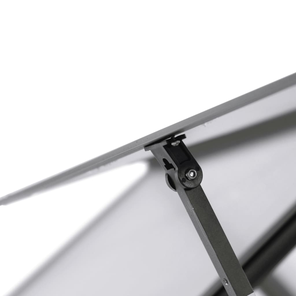 Antracitszürke alumínium melegház alapvázzal 169 x 58 x 195 cm