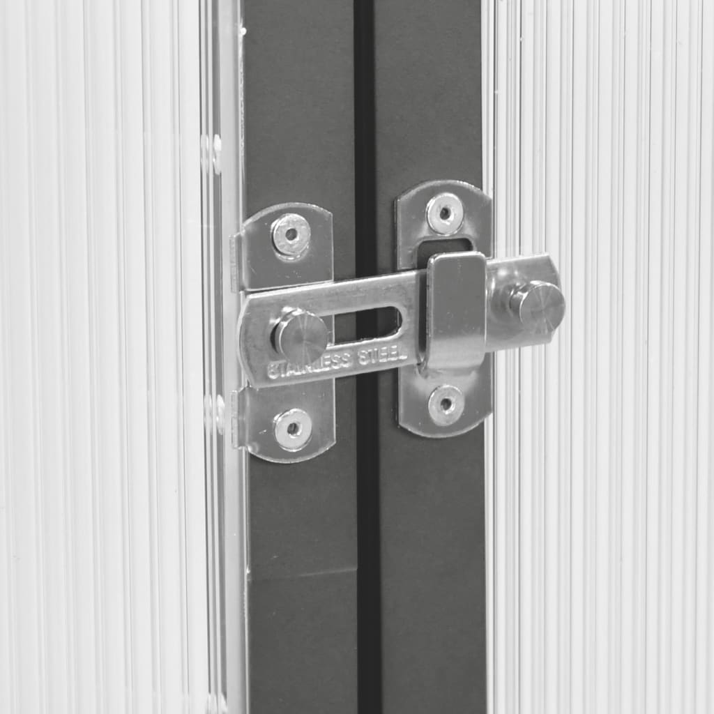 Antracitszürke alumínium melegház alapvázzal 169 x 114 x 195 cm