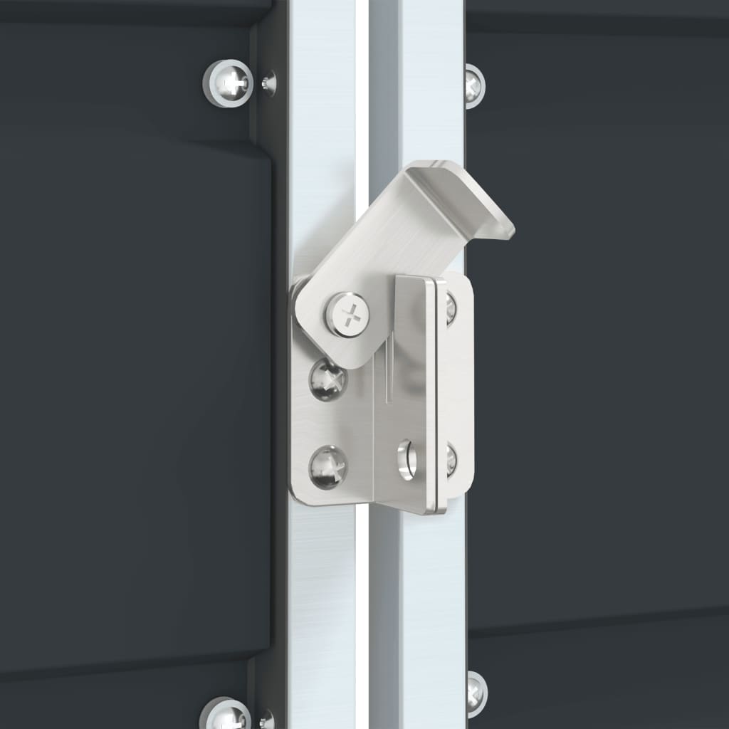 Antracit acél kerekes tároló dupla tárolókhoz 138 x 79 x 117 cm