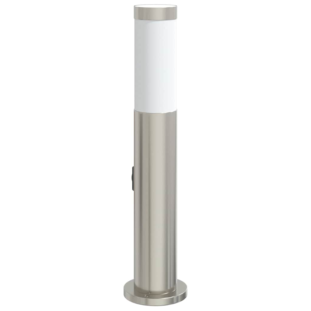 120 cm rozsdamentes acél oszloplámpa konnektorral ip44