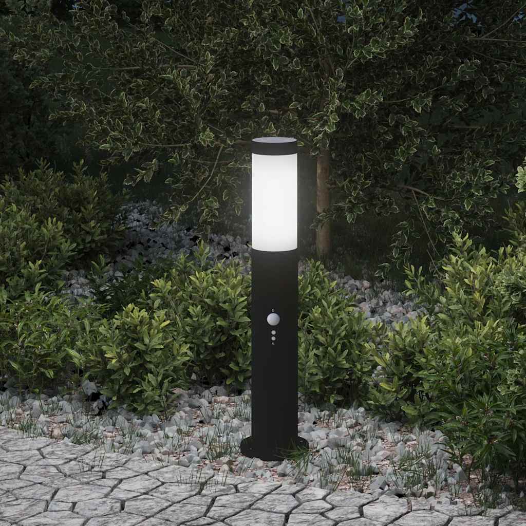 Szenzoros oszloplámpa 50 cm rozsdamentes acélból ip44