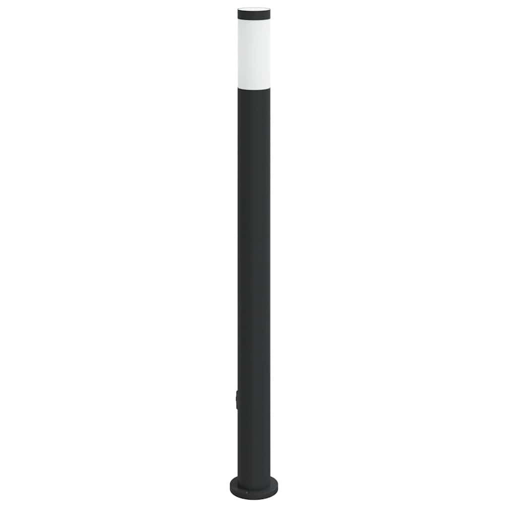 110 cm rozsdamentes acél oszloplámpa konnektorral ip44