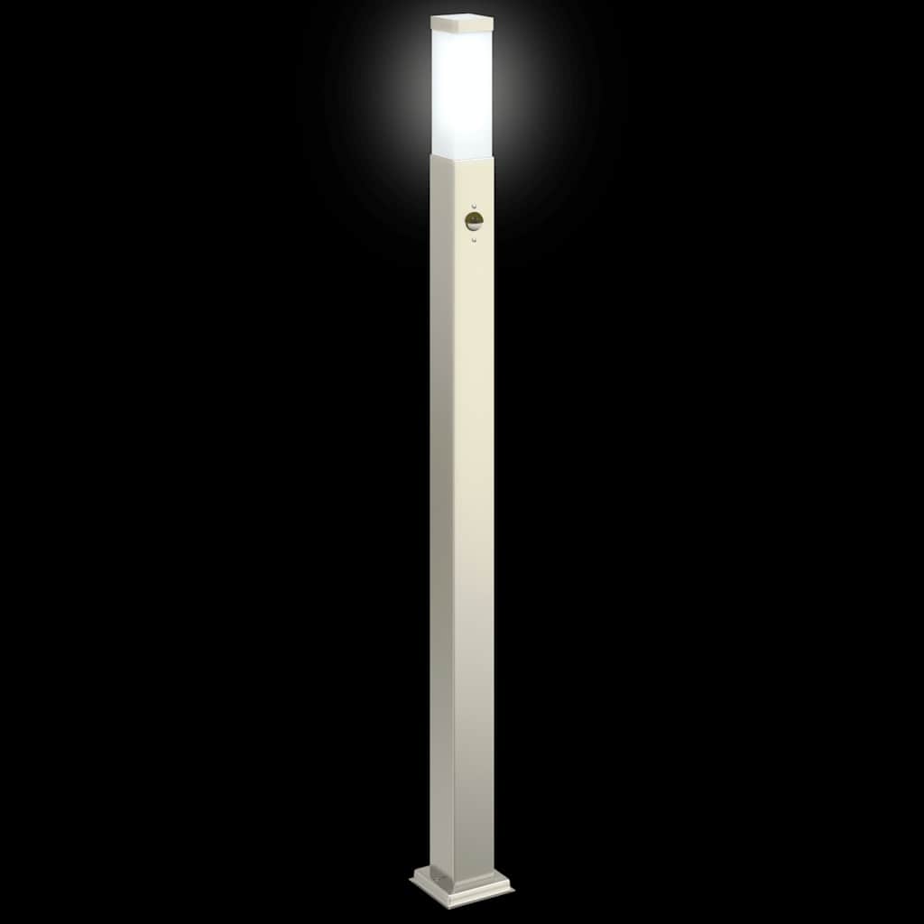 Szenzoros oszloplámpa 110 cm rozsdamentes acél ip44