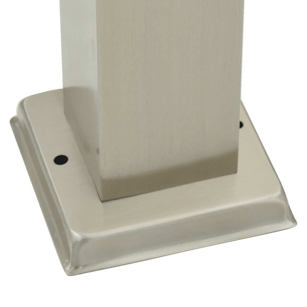 3 db 80 cm rozsdamentes acél oszloplámpa konnektorral ip44