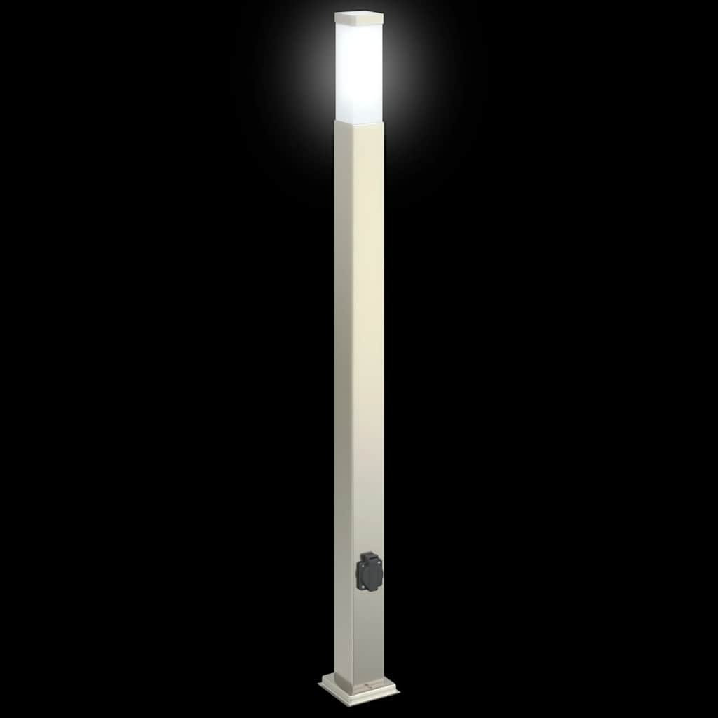 3 db kültéri lámpa konnektorral 110 cm rozsdamentes acél ip44