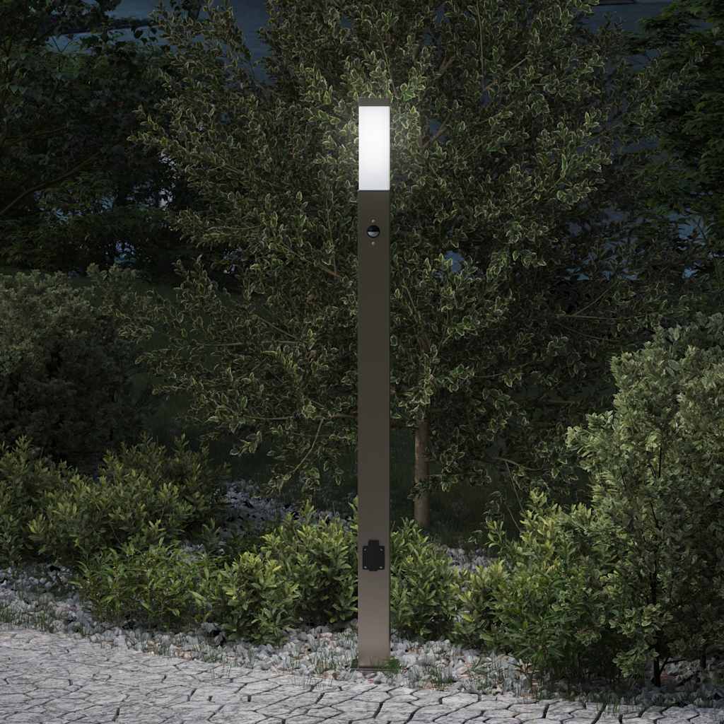 Szenzoros fali lámpa 110 cm rozsdamentes acél ip44