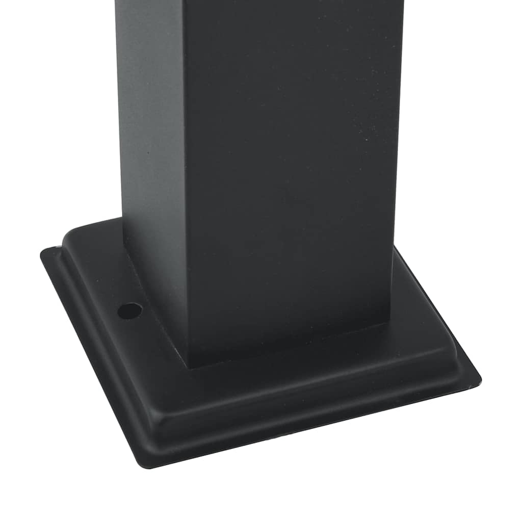 Oszloplámpa konnektorral 50 cm fekete ip44