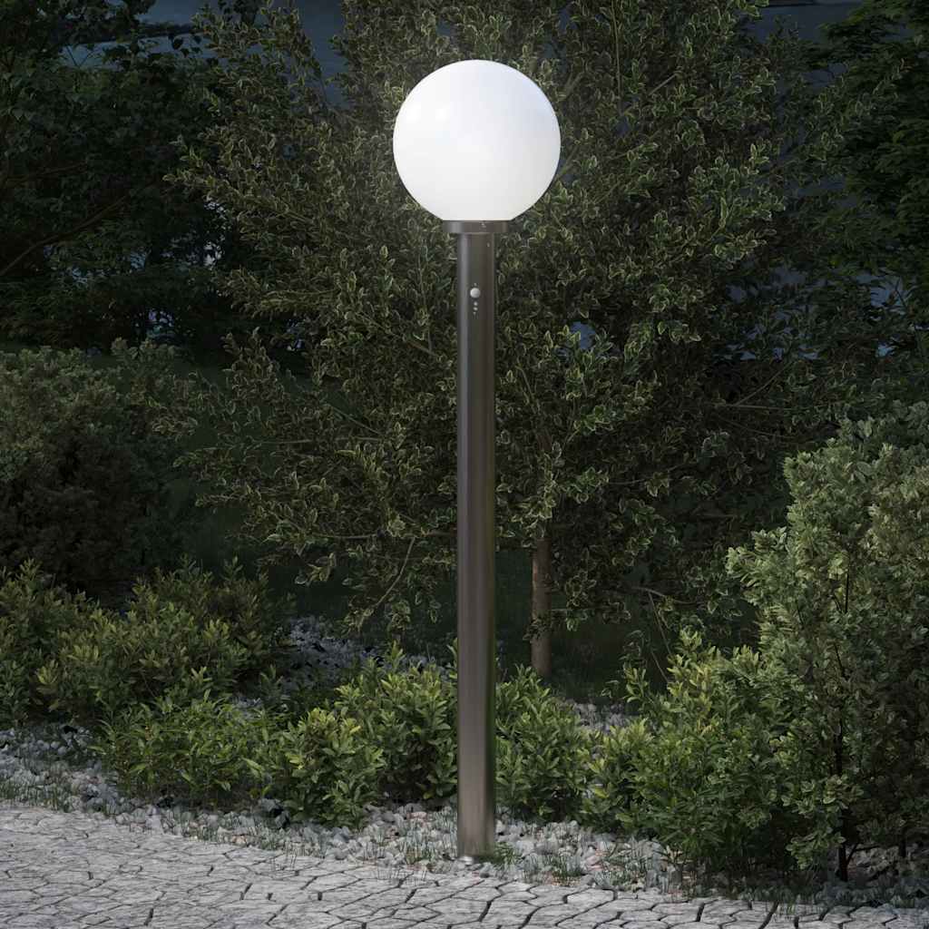 Szenzoros oszloplámpa 120 cm rozsdamentes acél ip44