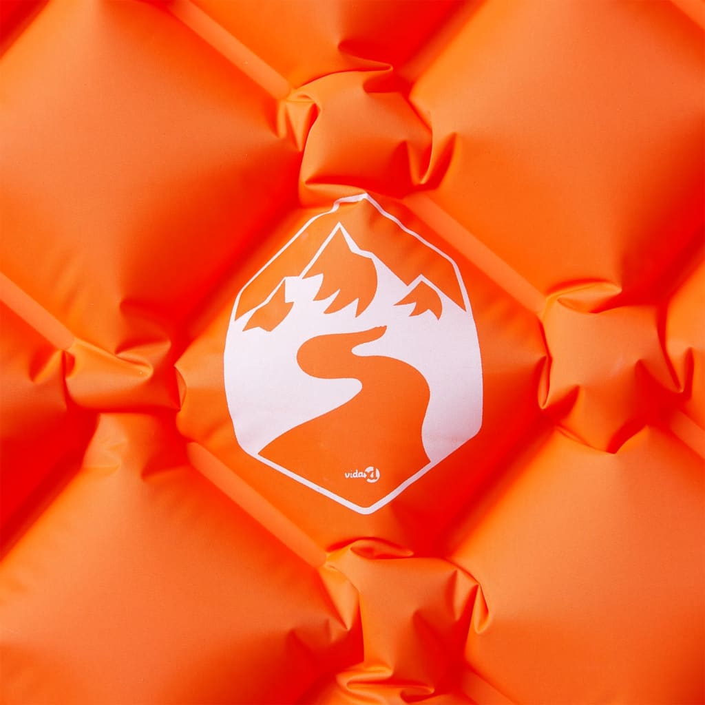 Narancssárga felfújható kempingmatrac 190 x 58 x 6 cm