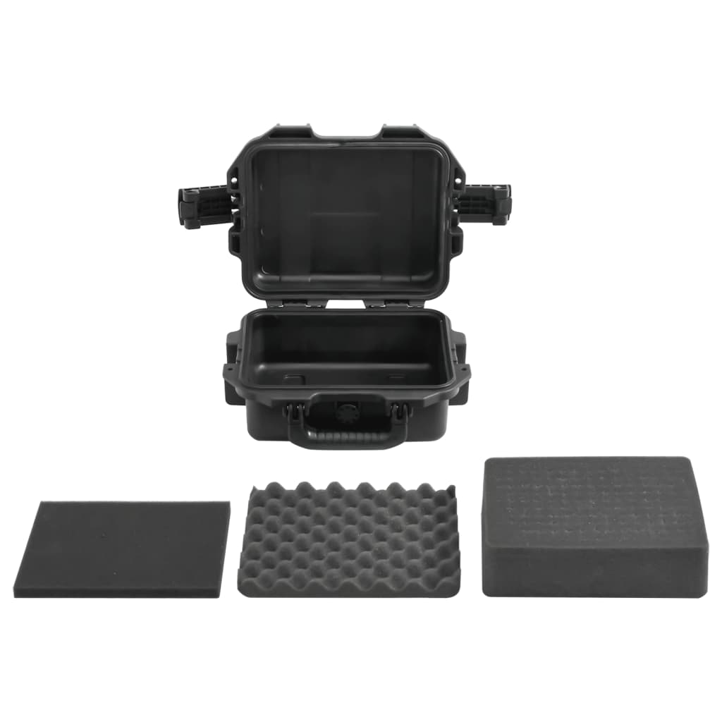 Fekete pp hordozható repülős tok 30x24,5x12,5 cm