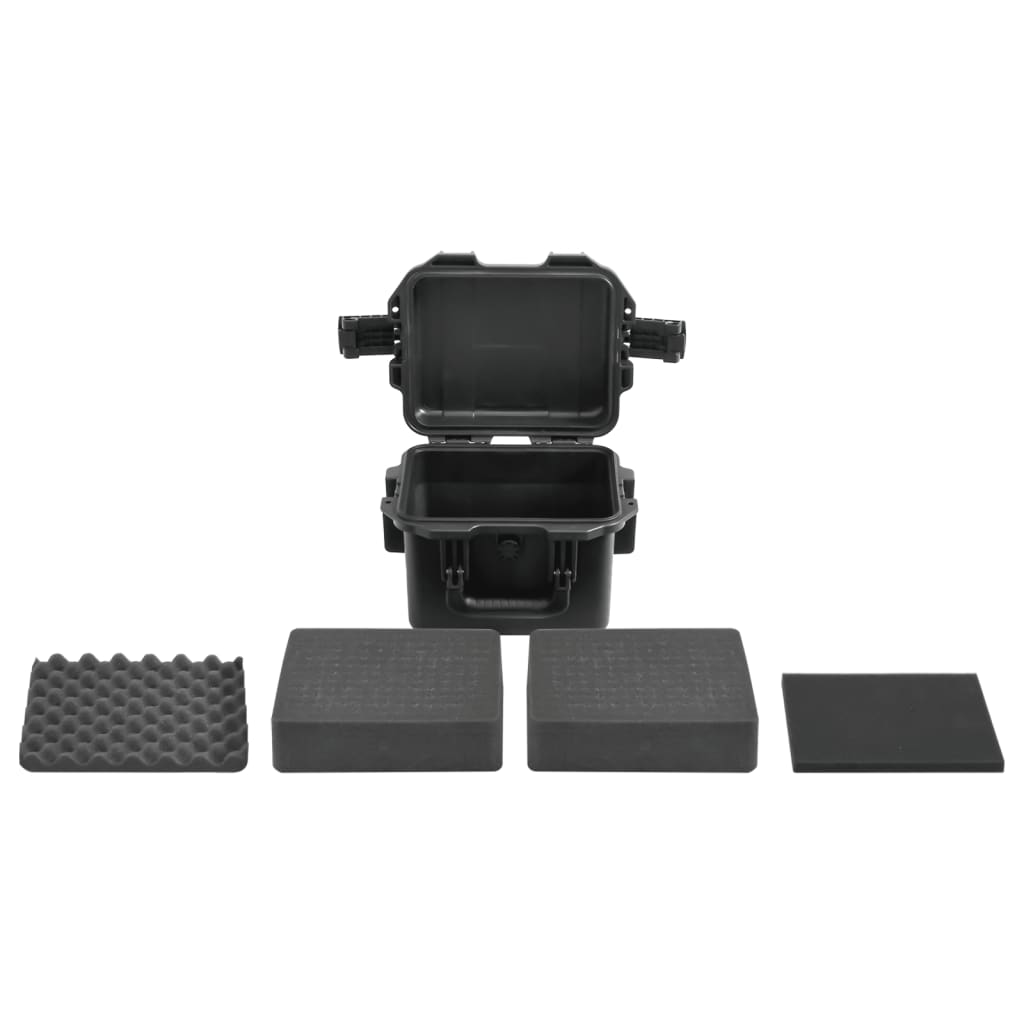 Fekete pp hordozható repülős tok 30 x 24,5 x 20 cm