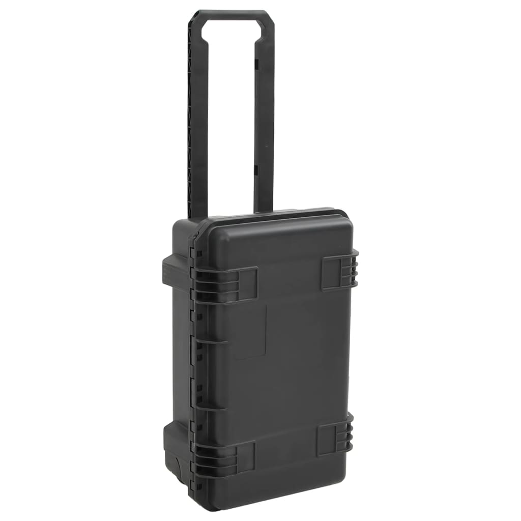 Fekete pp hordozható repülős tok 55 x 35 x 22,5 cm