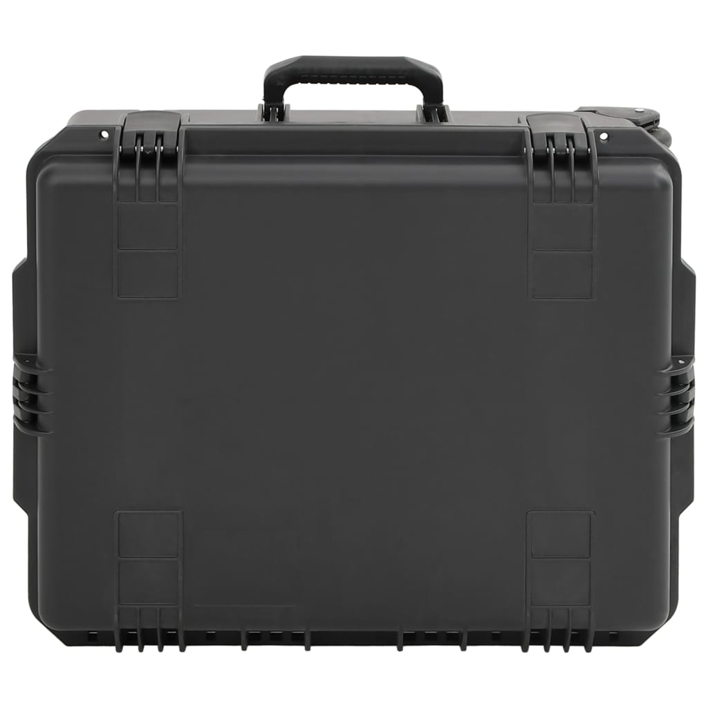 Fekete pp hordozható repülős tok 62,5 x 50 x 28,5 cm