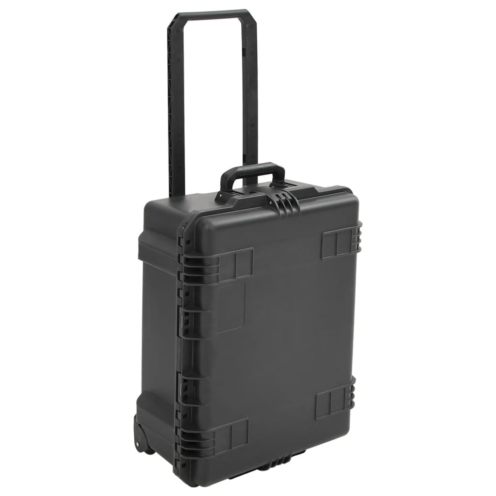 Fekete pp hordozható repülős tok 62,5 x 50 x 28,5 cm