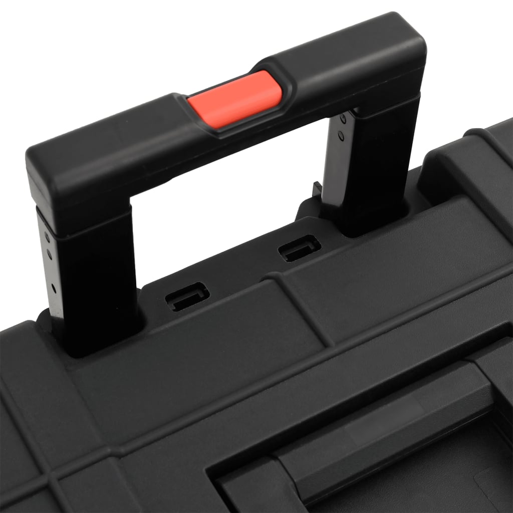 Fekete pp hordozható repülős tok 56,5 x 45,5 x 48 cm