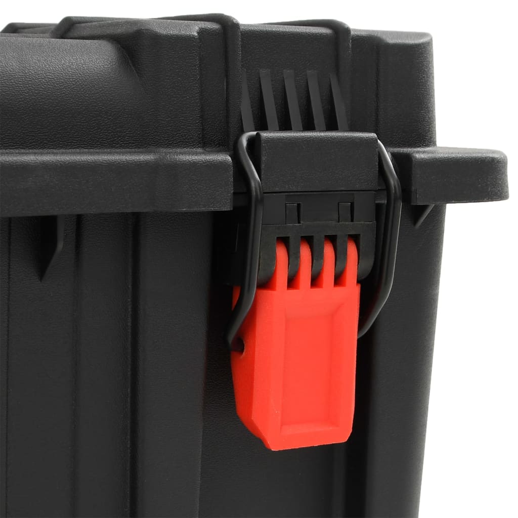 Fekete pp hordozható repülős tok 56,5 x 45,5 x 48 cm