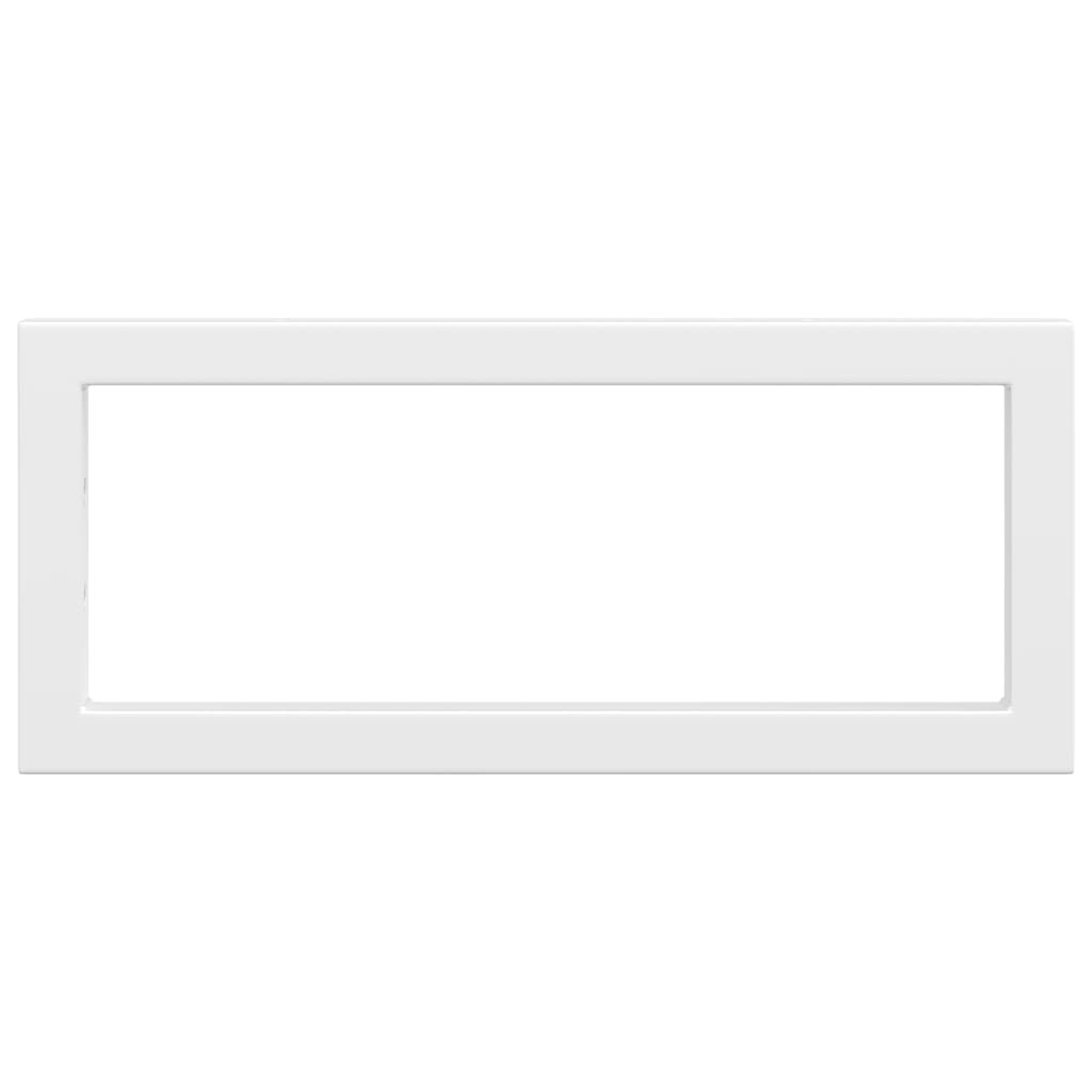 2 db fehér négyszögletes acél polctartó mosdóhoz