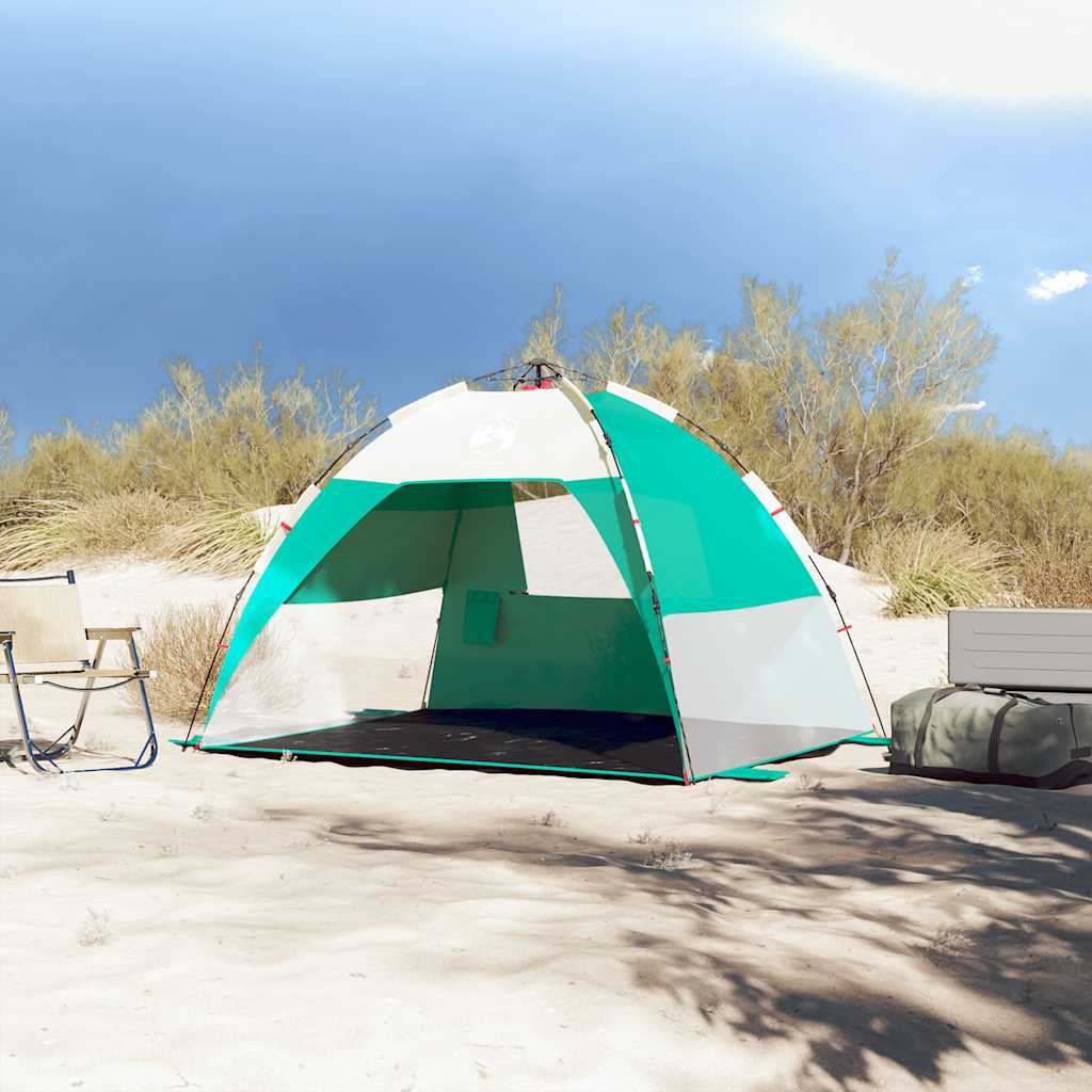 2 személyes tengerzöld vízálló gyorskioldó strandsátor