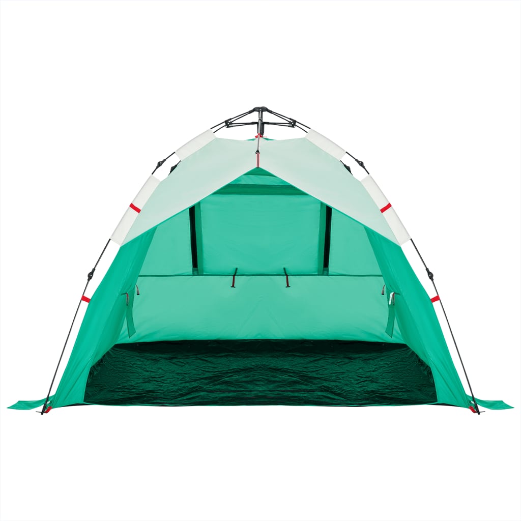 3 személyes tengerzöld vízálló felugró strandsátor