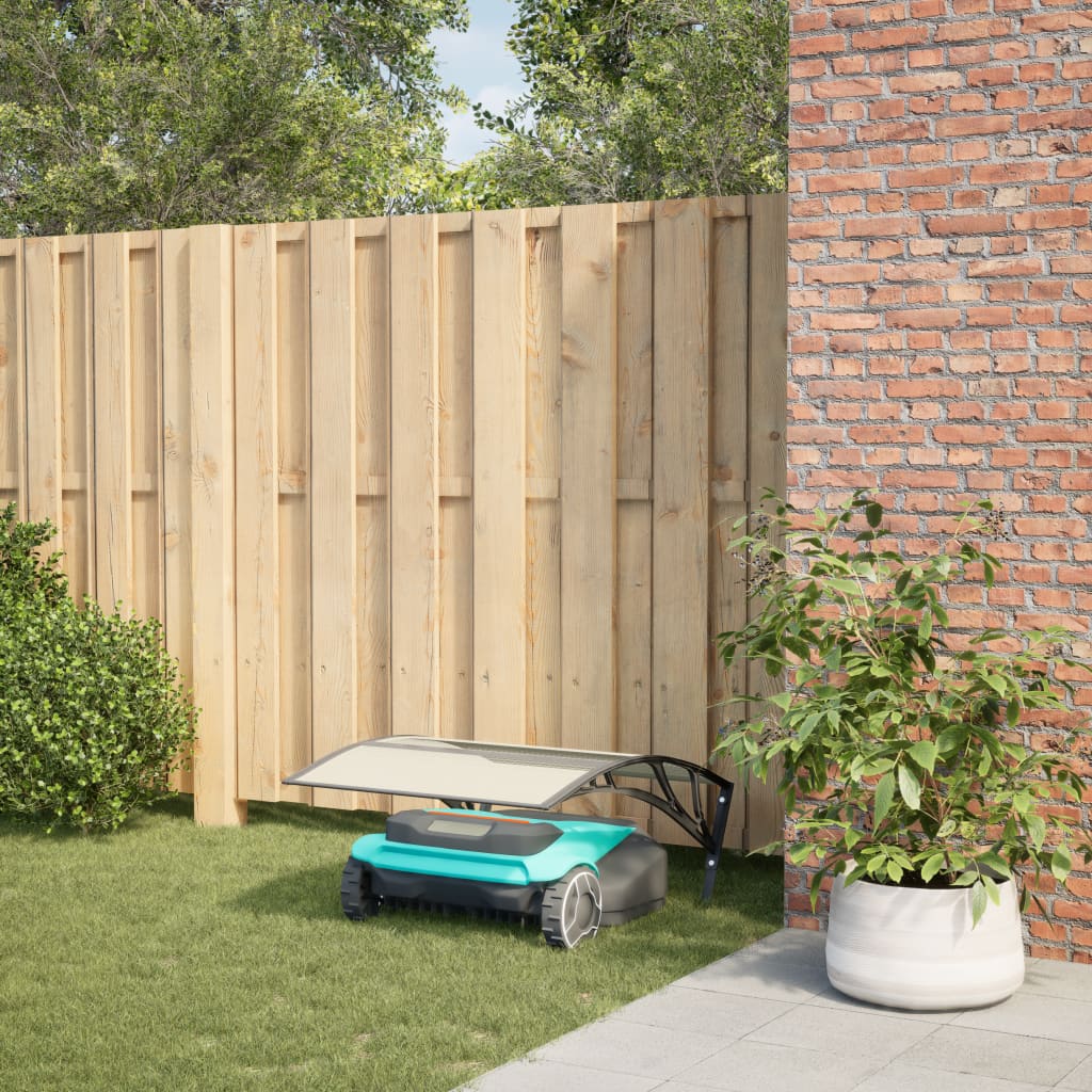 Fekete robotfűnyíró garázs 80 x 101 x 46 cm