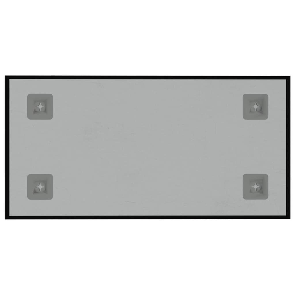 Fekete falra szerelhető edzett üveg mágnestábla 40 x 20 cm Fekete falra szerelhető edzett üveg mágnestábla 40 x 20 cm