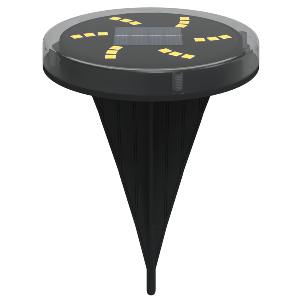 4 db meleg fehér napelemes kültéri talajlámpa tüskével