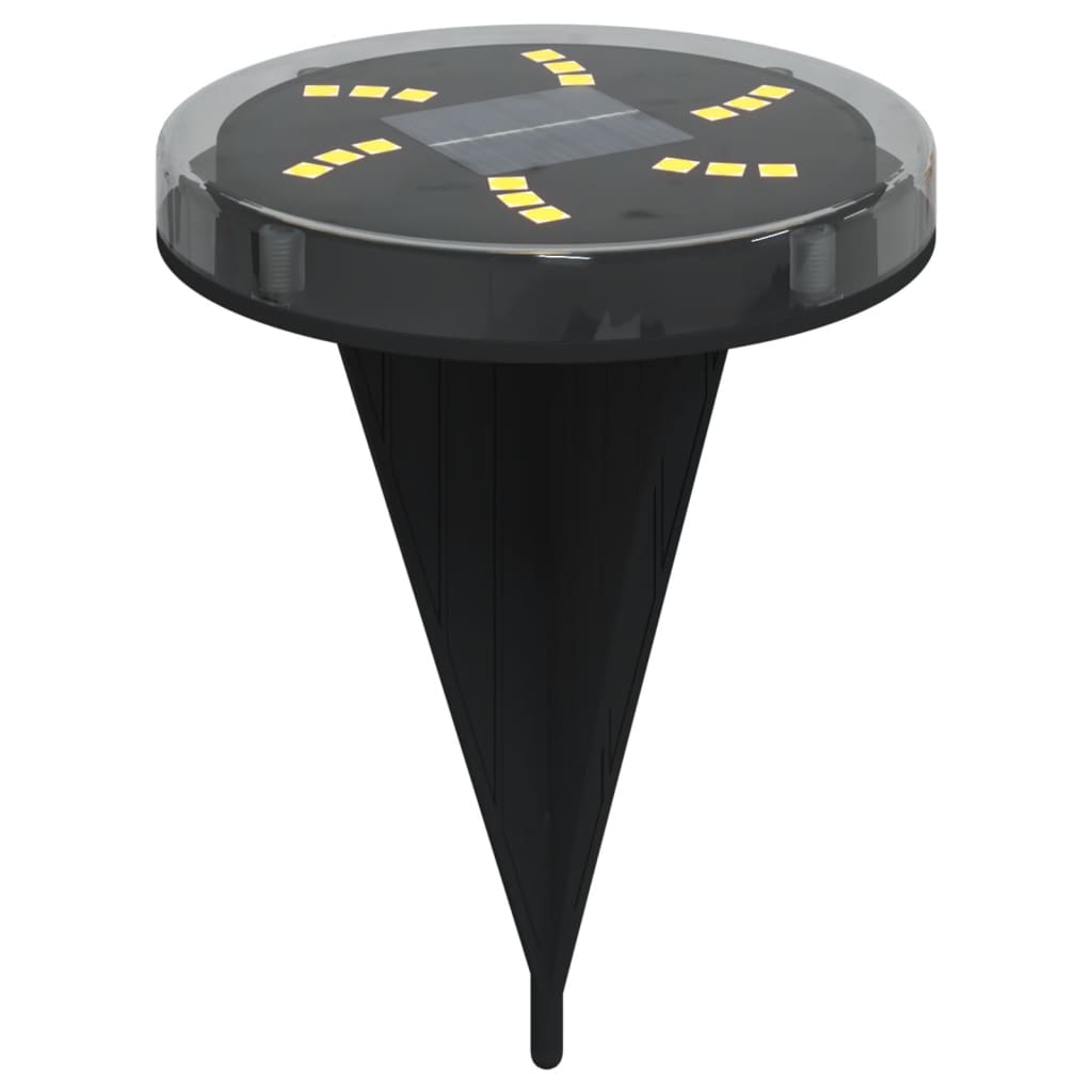 4 db meleg fehér napelemes kültéri talajlámpa tüskével