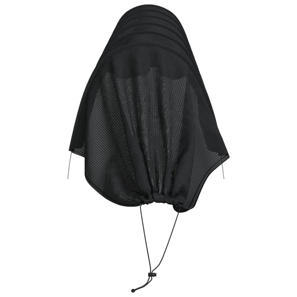 Fekete acél és polietilén háló alagút 300 x 50 x 48,5 cm