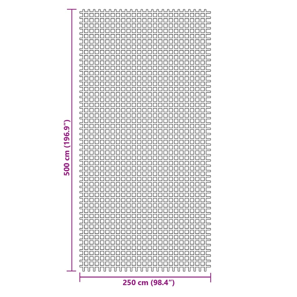 Antracitszürke sátorszőnyeg 5x2,5 m