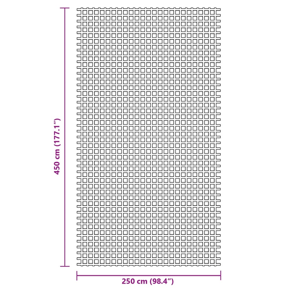 Zöld sátorszőnyeg 4,5x2,5 m
