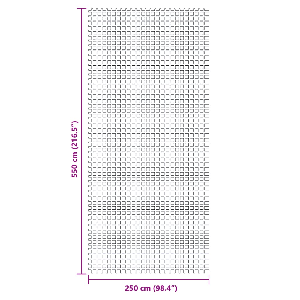 Zöld sátorszőnyeg 5,5x2,5 m