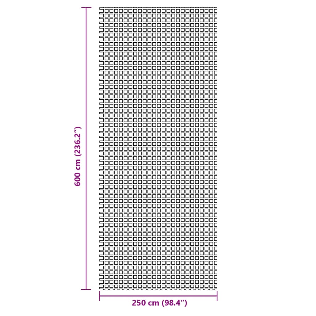 Zöld sátorszőnyeg 6x2,5 m